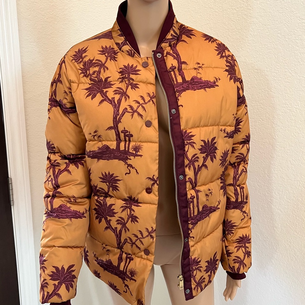 Scotch & Soda Maison Scotch Print Puffer Down Alternative Jacket NWT